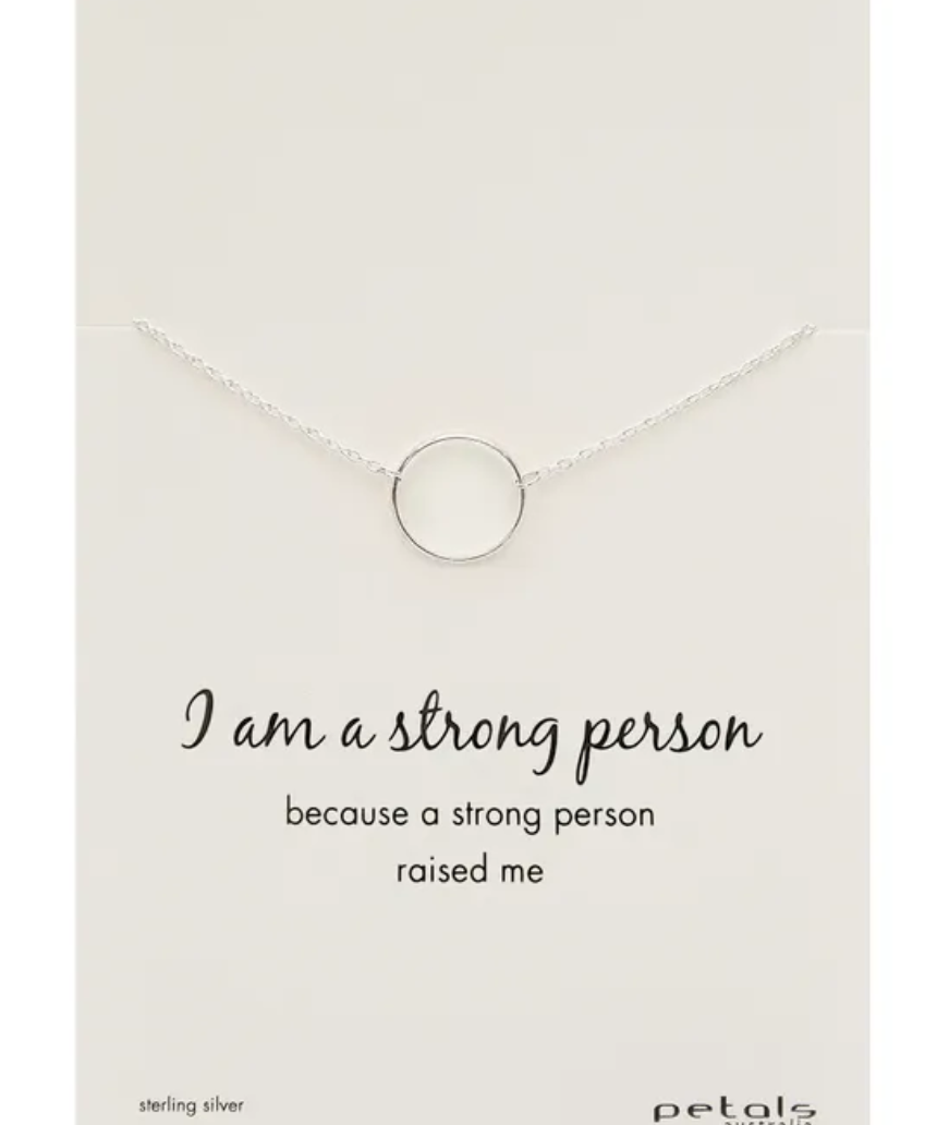 Petals Necklace - I Am A Strong Person, , Petals Australia - Say It Sister