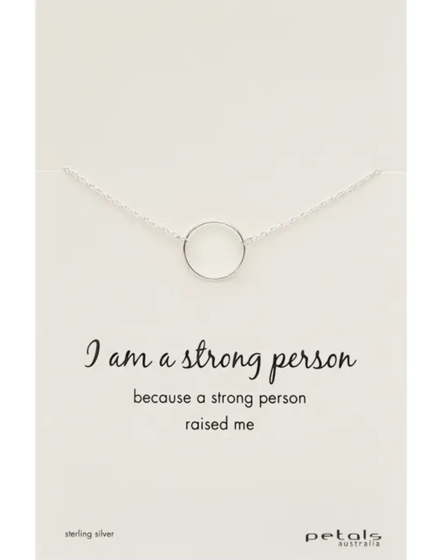 Petals Necklace - I Am A Strong Person, , Petals Australia - Say It Sister