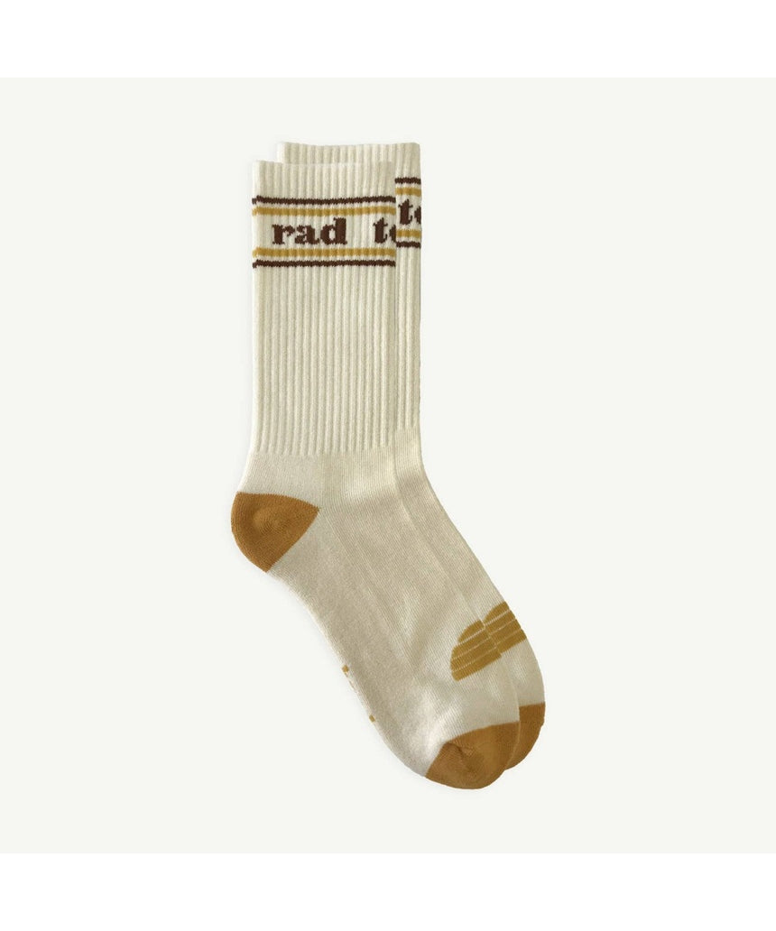 Rad Teacher Organic Cotton Crew Socks, , Banabae - Say It Sister