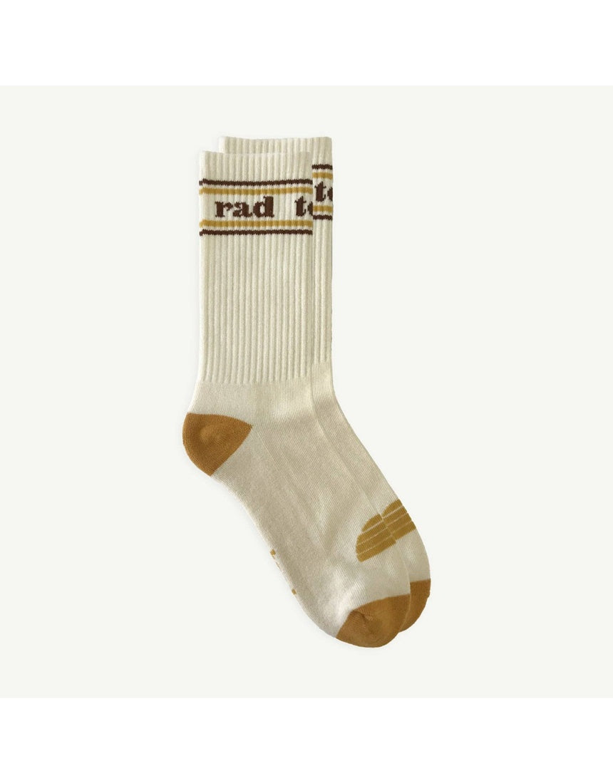 Rad Teacher Organic Cotton Crew Socks, , Banabae - Say It Sister