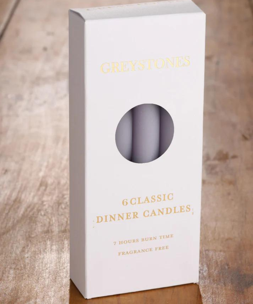 Dinner Candles 6 Pack - Misty Moor, dinner candles, River Road - Say It Sister