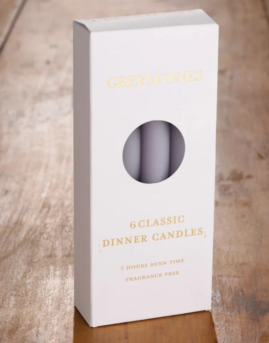 Dinner Candles 6 Pack - Misty Moor, dinner candles, River Road - Say It Sister