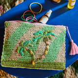 Sage x Clare - San Carlos Rafia Clutch, , Sage x Clare - Say It Sister