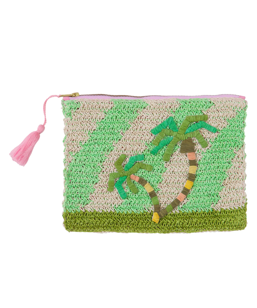 Sage x Clare - San Carlos Rafia Clutch, , Sage x Clare - Say It Sister