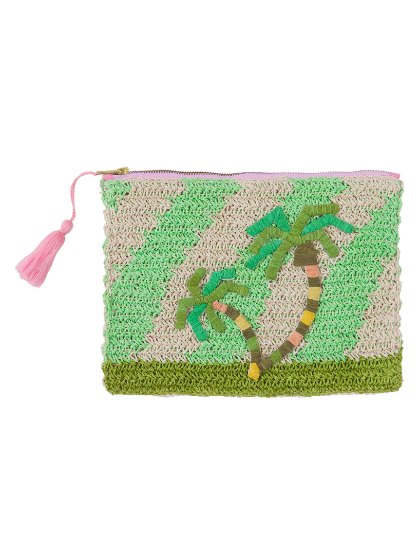 Sage x Clare - San Carlos Rafia Clutch, , Sage x Clare - Say It Sister