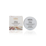 Salus Vanilla Lip Balm Tin 20ml, creamy vanilla-flavored lip balm in a compact tin, perfect for moisturizing and nourishing lips.