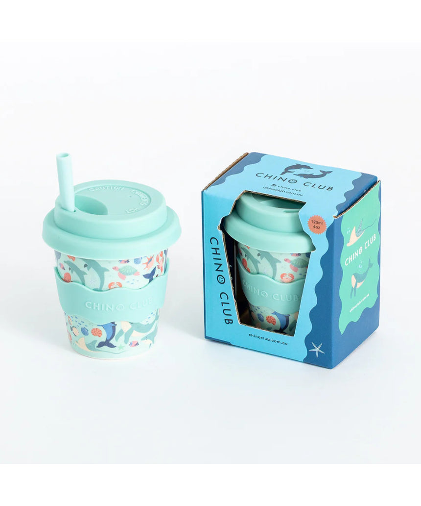 Chino Club - Sea Creatures Baby Chino Cup 4oz, kids Cup, Chino Club - Say It Sister