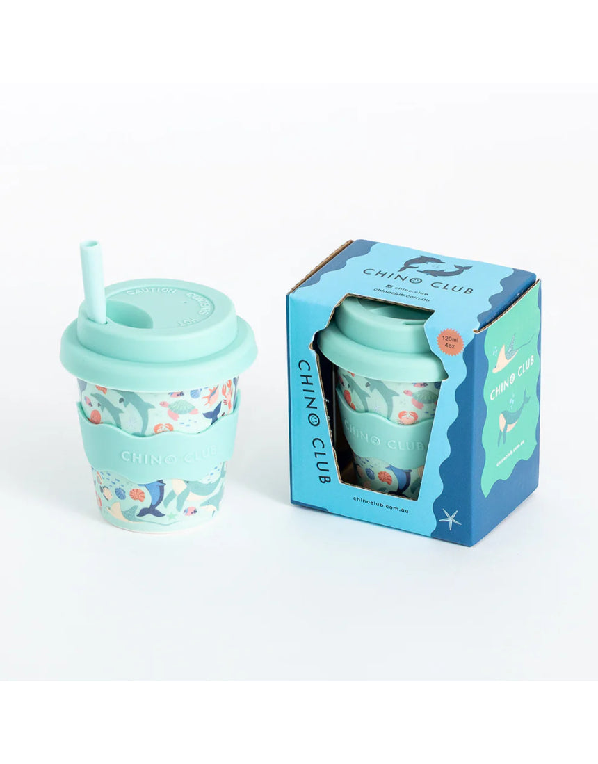 Chino Club - Sea Creatures Baby Chino Cup 4oz, kids Cup, Chino Club - Say It Sister