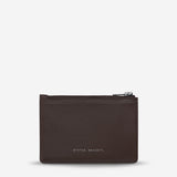 Status Anxiety Gone Again Wallet in Cocoa Nappa