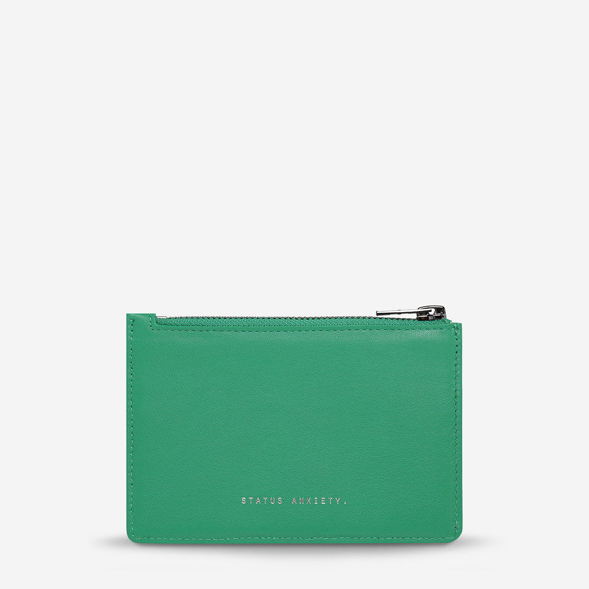 Status Anxiety Gone Again Wallet in Emerald Nappa