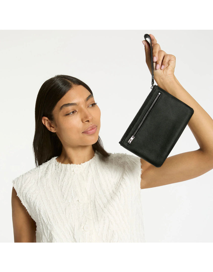 Black Status Anxiety Take Your Chances Wallet with multiple card slots and compact design, suitable for everyday use.