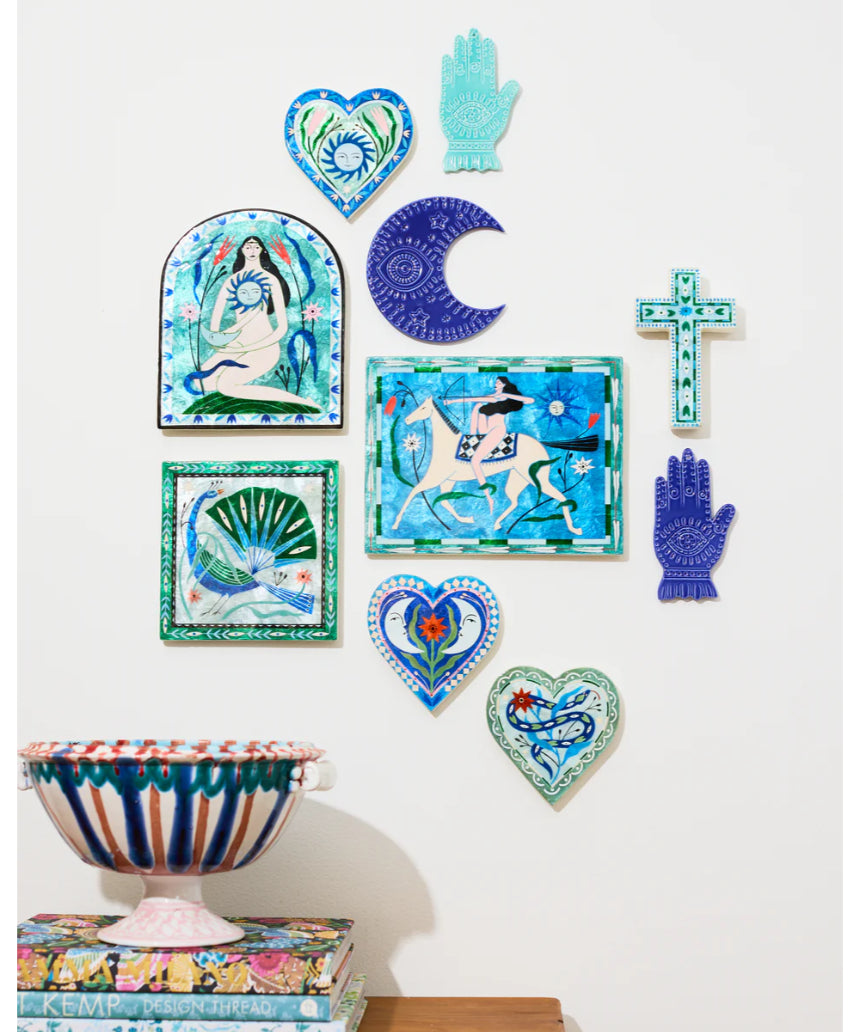 Fable Snake Blue Heart, Wall Decor, Jones & Co - Say It Sister