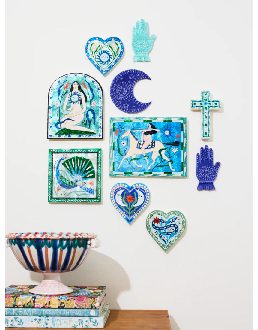 Fable Snake Blue Heart, Wall Decor, Jones & Co - Say It Sister