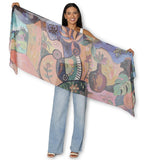 The Artists Label - A Day in Tahiti Scarf - flat