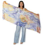 The Artists Label - A Sea of Roses Scarf - flat