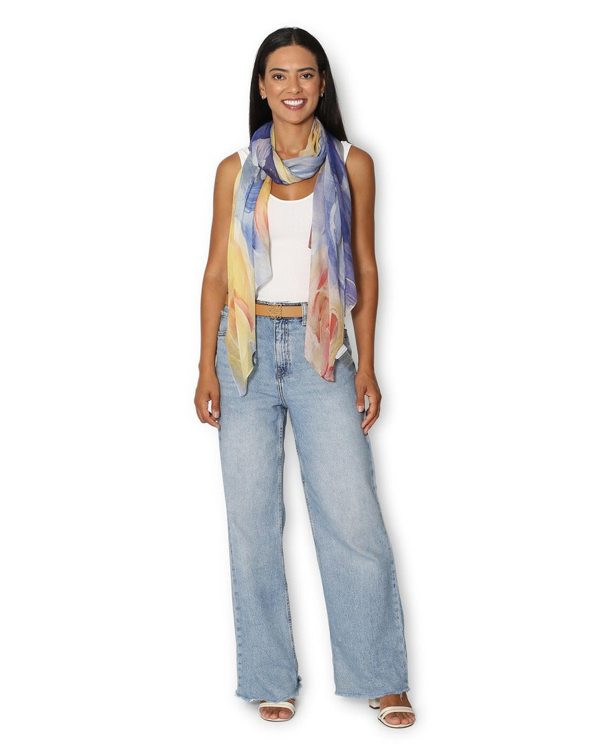 The Artists Label - A Sea of Roses Scarf - on model