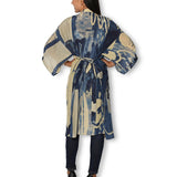 The Artists Label - An Evening in Portugal Long Silk Kimono - back