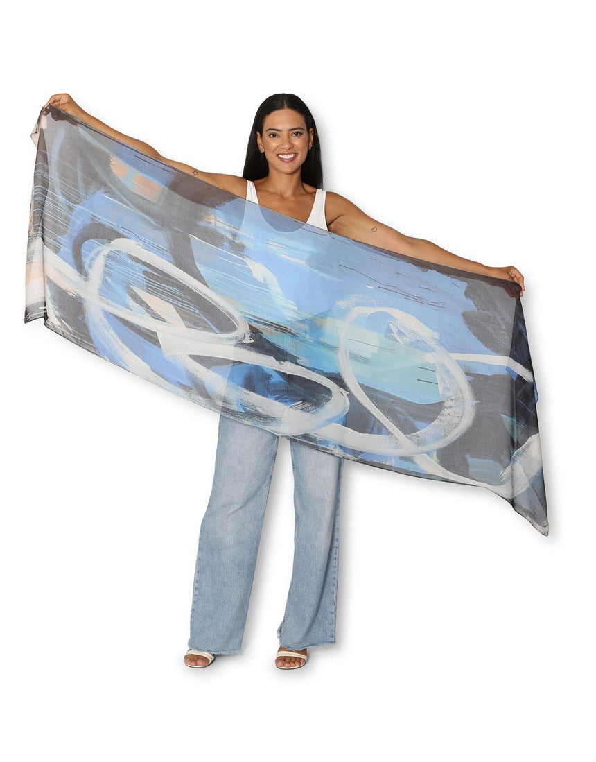 The Artists Label - Blues and Roots Scarf - flat