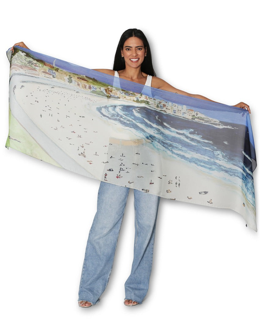 The Artists Label - Bondi Silk Scarf, Silk Chiffon Scarf, The Artists Label - Say It Sister