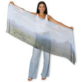 The Artists Label - Glass House Mountains Scarf - flat