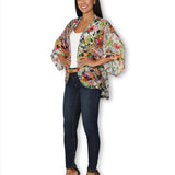 The Artists Label - Julie’s Garden Silk Kimono - side