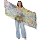 The Artists Label - Lady Klimt Scarf - flat