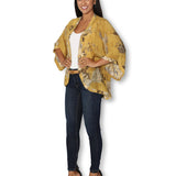 The Artists Label - Oriente Foulard Silk Kimono - side