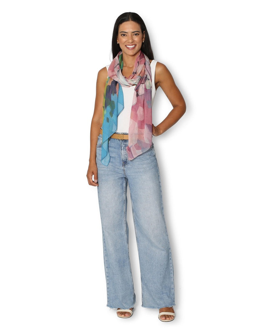 The Artists Label - Pink Granite Scarf - on model