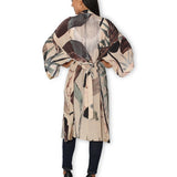 The Artists Label - Radio Garden Long Silk Kimono - back