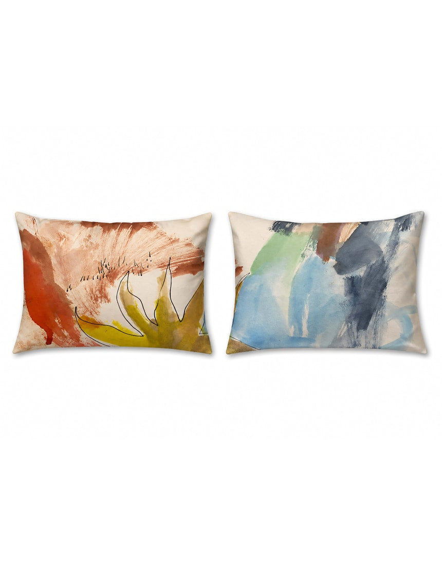 The Artists Label Hot Sun silk pillowcase showing smooth, shiny, bright yellow silk fabric with subtle folds and secure stitching.