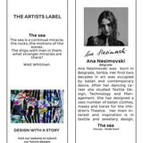 The Artists Label - The Sea Scarf hang tag