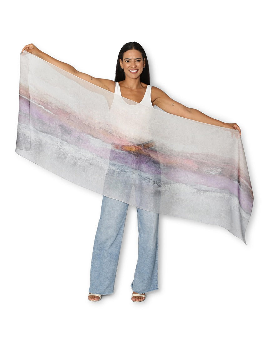 The Artists Label - Transformation Silk Scarf - flat