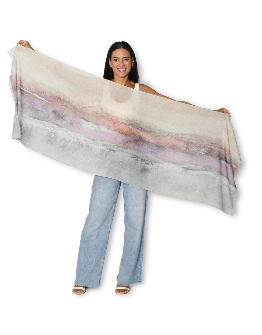 The Artists Label - Transformation Wool Scarf - flat