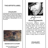 The Artists Label - Utsukushii Scarf hang tag