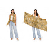 The Artists Label Oriente Foulard viscose modal scarf featuring a vibrant, patterned design with soft, flowing fabric.