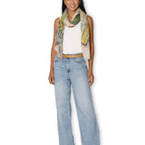 The Artists Label - Wattle Blossom Wool Scarf - on model