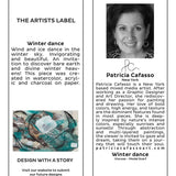 The Artists Label - Winter Dance Scarf hang tag