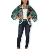 The Artists Label - Winter Dance Silk Kimono - front
