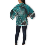 The Artists Label - Winter Dance Silk Kimono - back