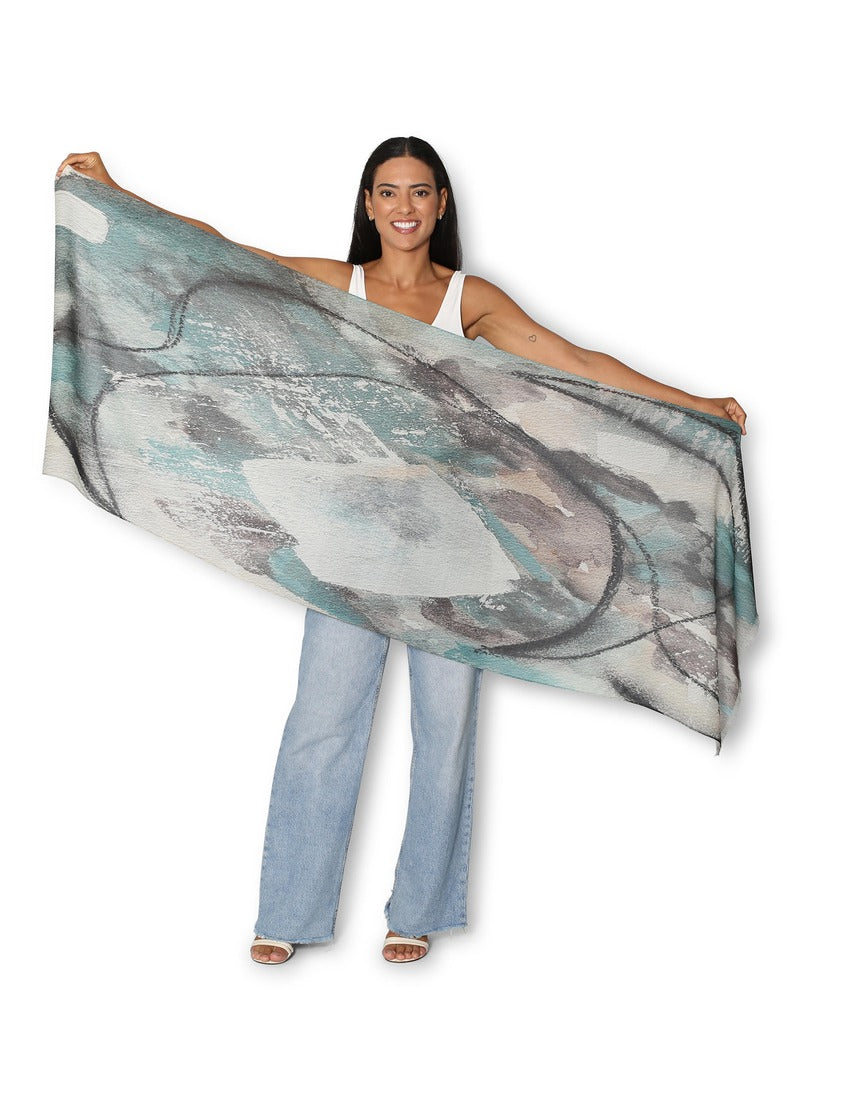 The Artists Label - Winter Dance Wool Scarf - flat