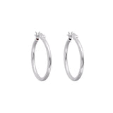 Linda Tahija - Foundation Hoop Earrings in Silver