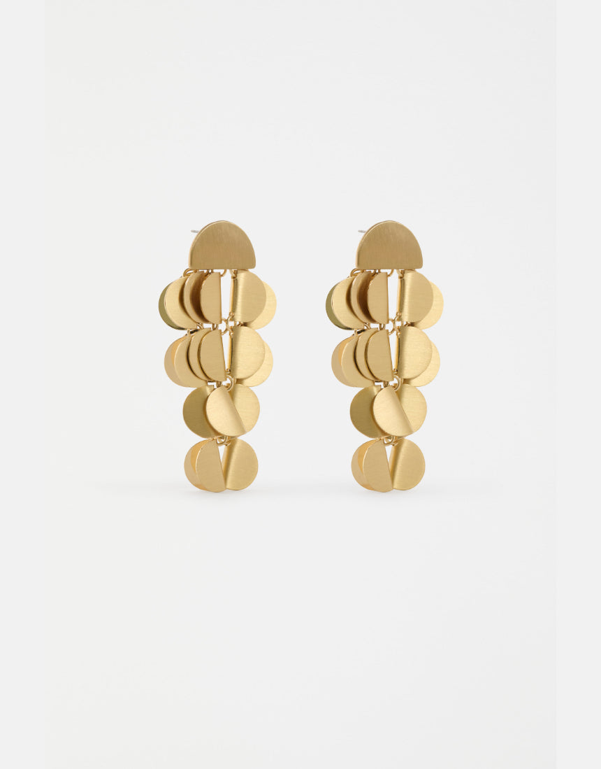 Elk - Ozett Drop Earring Gold, Earrings, Elk - Say It Sister