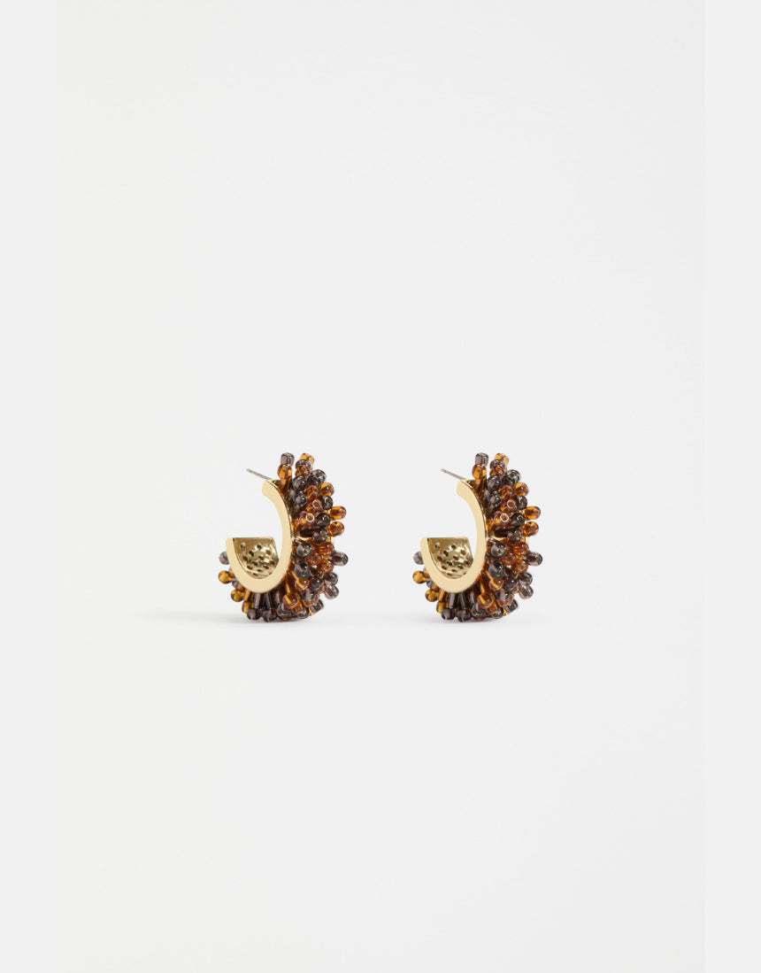 Elk - Karan Small Hoop Earring Tortoiseshell, Earrings, Elk - Say It Sister