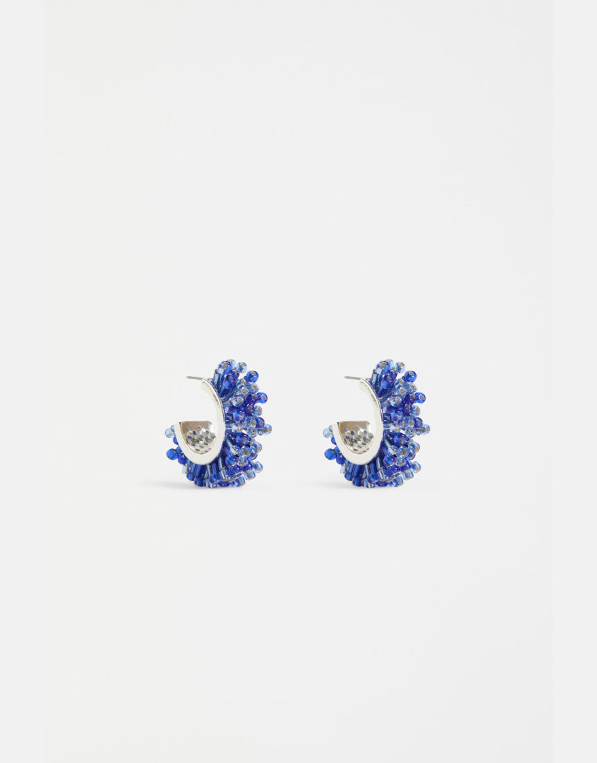 Elk - Karan Small Hoop Earring Denim, Earrings, Elk - Say It Sister