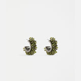 Elk - Karan Small Hoop Earring Olive, Earrings, Elk - Say It Sister