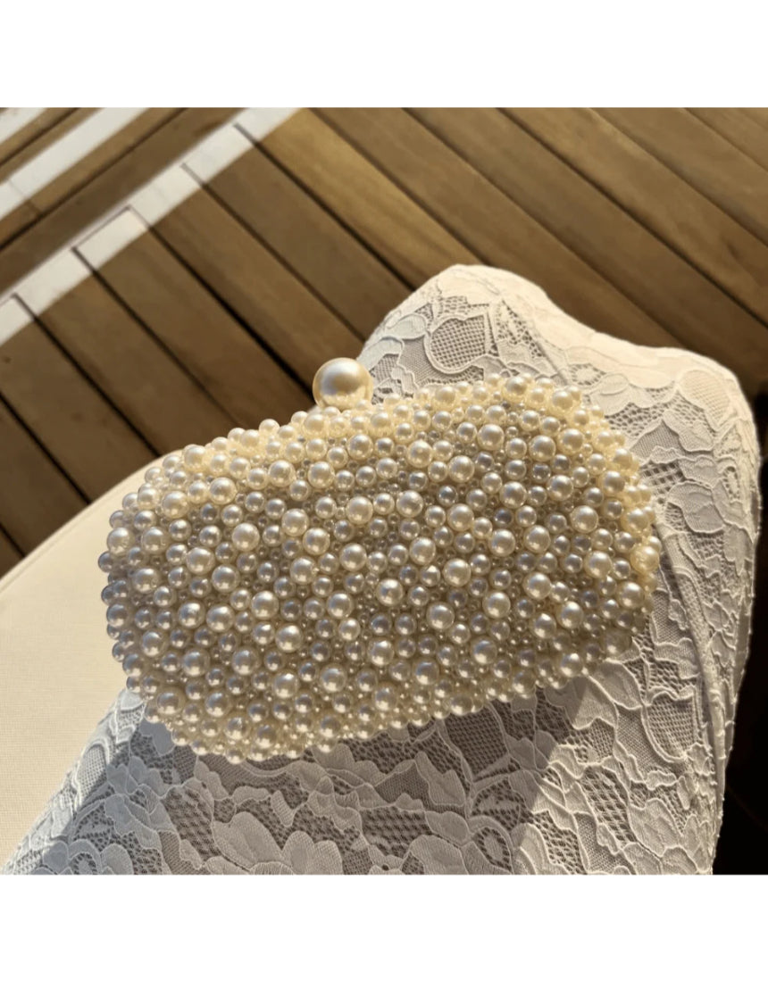 Olga Berg - Valentina Pearl Clutch, bag, Olga Berg - Say It Sister