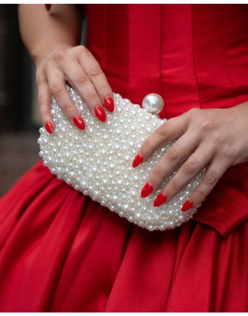 Olga Berg - Valentina Pearl Clutch, bag, Olga Berg - Say It Sister