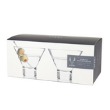 Viski - Heavy Base Crystal Martini Glass Set 2, , Viski - Say It Sister