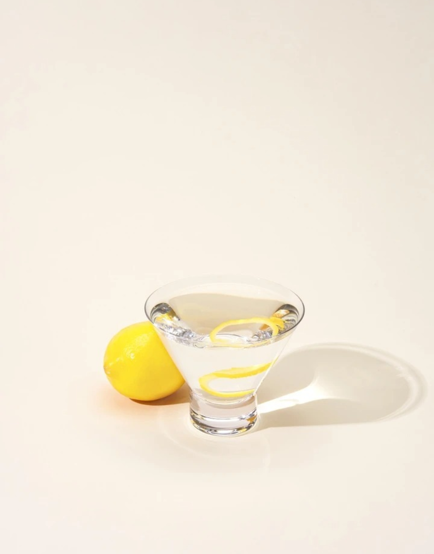 Viski - Heavy Base Crystal Martini Glass Set 2, , Viski - Say It Sister
