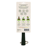 Green We The Wild hand trowel, a garden tool with a sturdy metal blade and ergonomic handle for planting and gardening tasks.
